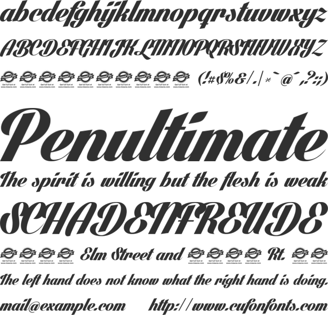 Lighthouse Personal Use font preview