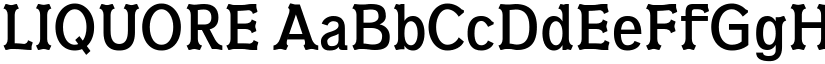 LIQUORE font