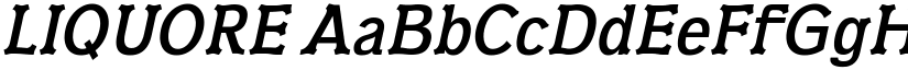 LIQUORE font