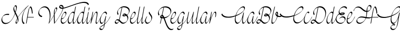 Mf Wedding Bells Regular font