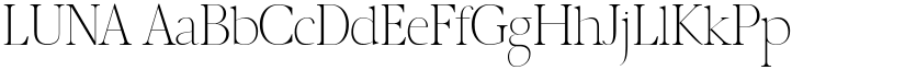 LUNA font