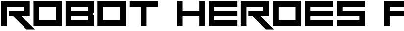 Robot Heroes font