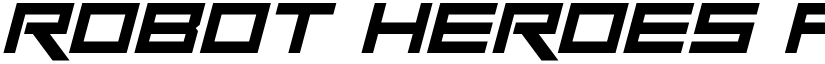 Robot Heroes font