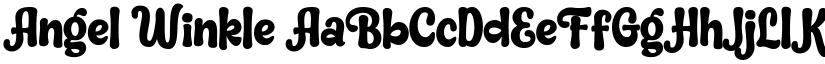 Angel Winkle font