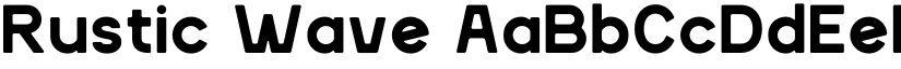 Rustic Wave font