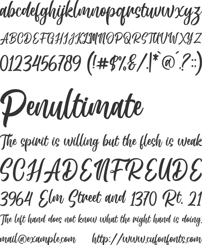 Madistone font preview