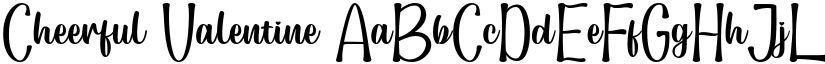 Cheerful Valentine font