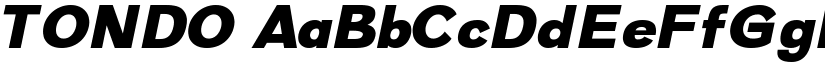 TONDO font