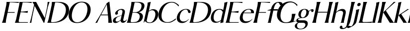 FENDO font
