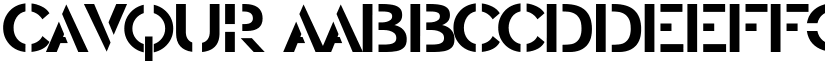 CAVQUR font