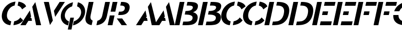 CAVQUR font