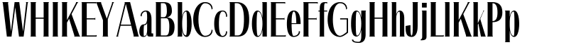 WHIKEY font