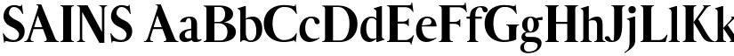 SAINS font