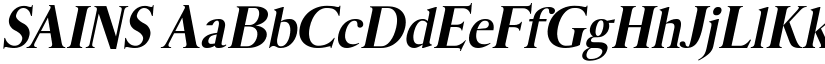 SAINS font