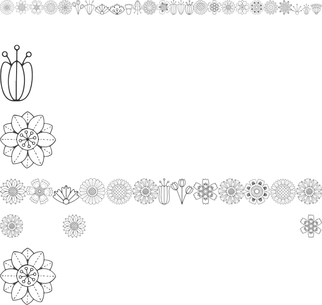 flowerose font preview