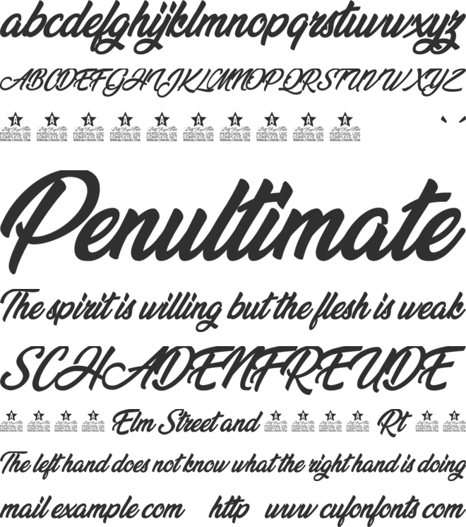 Vegan Style Personal Use font preview