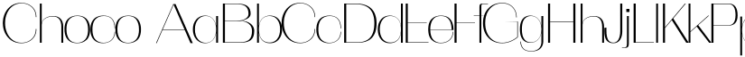 Choco font