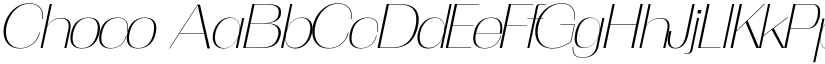 Choco font
