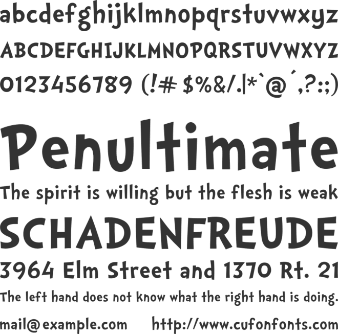 Doctor Soos Bold font preview