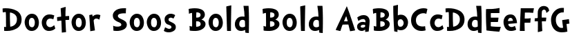 Doctor Soos Bold Bold font