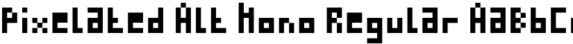 Pixelated Alt Mono Regular font