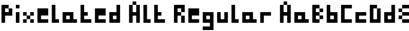 Pixelated Alt Regular font