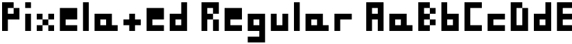 Pixelated Regular font