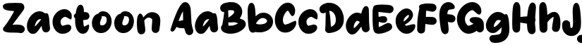 Zactoon font download