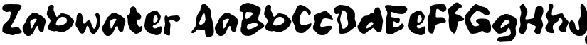 Zabwater font download
