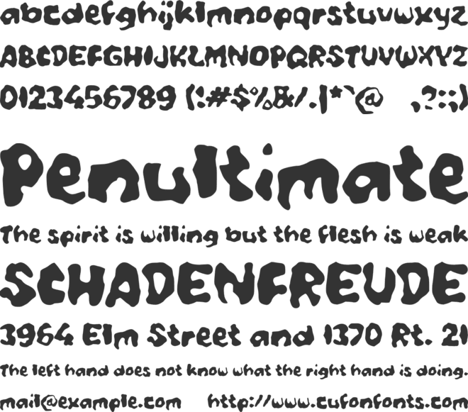 Zabitrya font preview