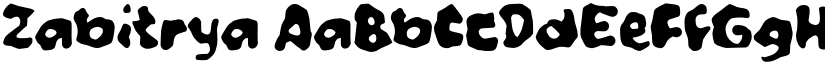 Zabitrya font