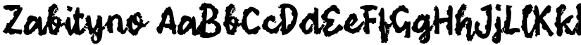 Zabityno font