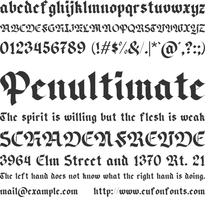 Magnefico font preview