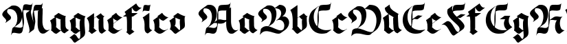 Magnefico font