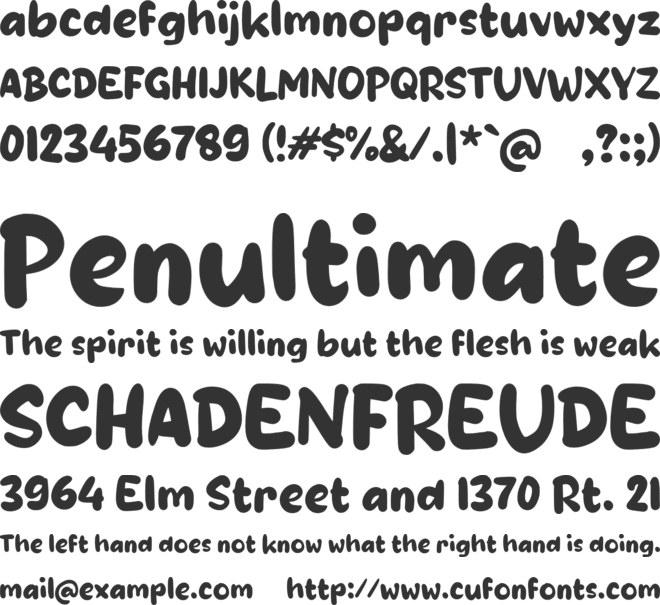 Zabmasko font preview