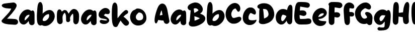 Zabmasko font
