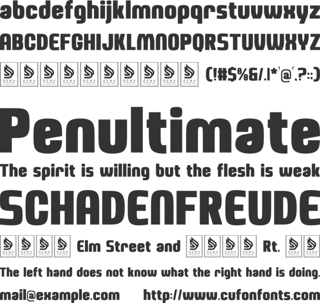 Worn Rural font preview