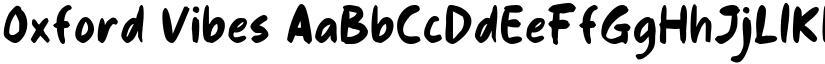 Oxford Vibes font