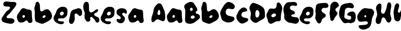 Zaberkesa font