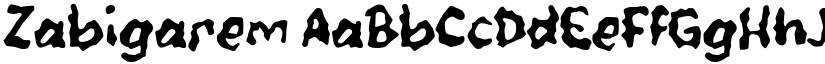Zabigarem font