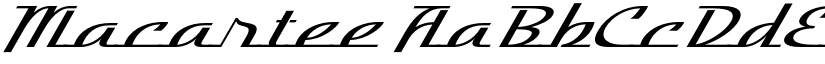 Macartee font