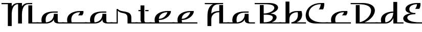 Macartee font