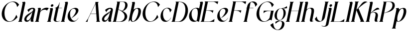 Claritle font