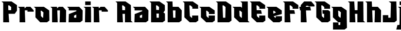 Pronair font download