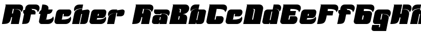 Aftcher font