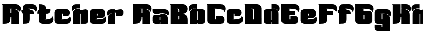 Aftcher font
