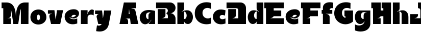 Movery font