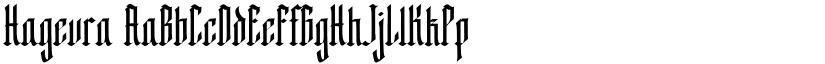 Hagevra font download