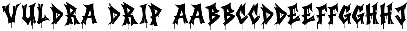 Vuldra Drip font