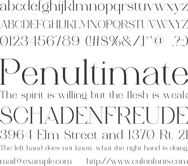 Aquilla font preview